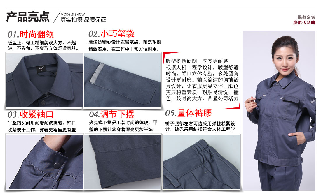 药房工作服卖点及小细节展示图